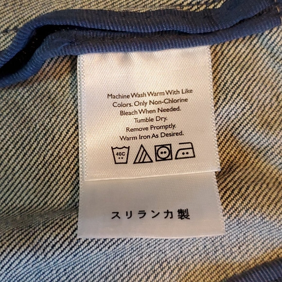 EDDIE BAUER Jean Denim Jacket Blue Size Medium - Picture 13 of 15